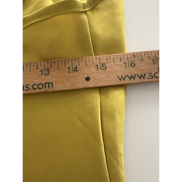 Sbetro Slip Dress Size Small Gold Silky Spaghetti Strap Forest Fairy Whimsigoth - Picture 10 of 14